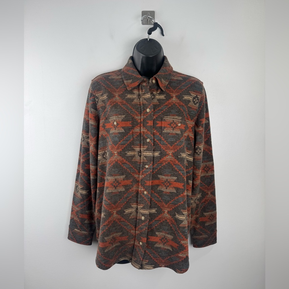 NWT Faherty Women Feather Collection Legend Flannel Button Up Shirt Size Small